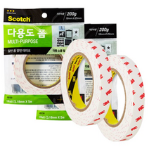 3M DIY 2474 다용도 강력 양면 폼 테이프, 4개입