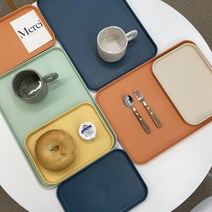 에코 쟁반 트레이 카페트레이 사각 미니 이쁜, 라벤더