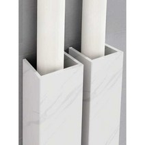 가스 배관 가리개 덮개 가리기 호스 매립 주방 베란다 욕실 하수관 수도, L형 1.2m 길이/ 100x100mm