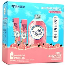 크리스탈라이트 핑크레몬에이드 40개 마이워터루틴 코스트코