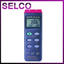 CENTER 데이터로거 온도계 CENTER306 휴대용 2채널 온도계, 1개