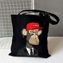 토트백 Bored ape yacht club 빈티지 쇼핑백 남성 쇼핑 토트 백 백 가방