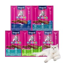 비타크래프트 캣 스틱 간식 3p, 가자미, 18g, 10개