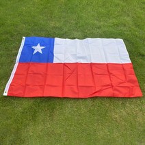 국기 aerlxemrbrae 플래그 90150cm 칠레 플래그 100 폴리에스터 배너 매달려 2 그로밋, 90 x 150cm