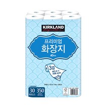 커클랜드 프리미엄 3겹 화장지 40mx30롤, 1세트, 30롤