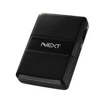 NEXT 블루투스 송 수신기 무선동글 RX TX 멀티포인트 2명 동시사용가능 2in1 송수신기, 1개, BLACK