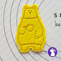 머그컵을 든 북극곰 쿠키커터 /허니버니쿠키커터/아이싱쿠키커터/크리스마스쿠키커터/동물쿠키커터, 1개
