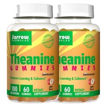 재로우 테아닌 100mg 구미 무설탕 글루텐 프리, 60개입, 2개