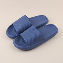 포그망 통굽 층간소음 방지 슬리퍼 발편한 거실화, 블루(255-270mm)_통굽거실화, 1개