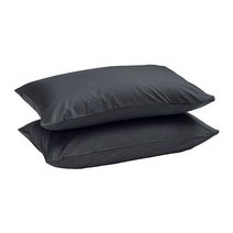 이케아 IKEA 베개커버2P 블랙 50x80cm 면100%