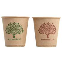 친환경종이컵 에코트리 종이컵 브라운+그린, 200개입, 2개