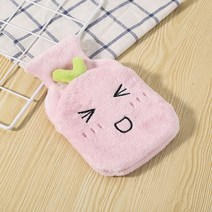 Cute Hot Water Bottle Bag for Girls Plush Shoulder Hand Warmer Heat Pack Belly Instant Winter Heatin, 03 as picture