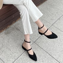 고퀄 국내 자체제작 스틸레토 로엔 스트랩힐(2cm 6cm) 커쥬 수제화 CauseU