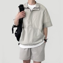 지금 JIIGEUM [당일출고] 남여공용 여름 아노락 오버핏 트레이닝 세트 쿨 냉장고