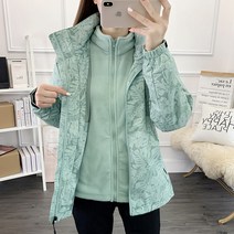 카무플라주 커플 3in1 탈부착 투피스 아우터 바람막이