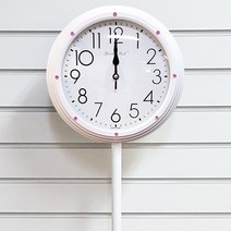 [골든벨] m보석 무소음 스탠드형 시계 (4종), 6184 P화이트