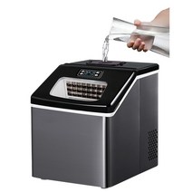 제빙기 hzb20fa 휴대용 소형 아이스 큐브 메이커 미니 테이블 탑 자동 제빙기 25kg24h 가정용 앰프 상업용 주방, hzb20fm-수동, 영국