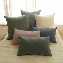 바자르 라이크 솔리드 쿠션 겸 방석 커버/방석/+솜, 1-2. 커버+쿠션솜(30x50)/진그레이