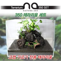 피알피쉬 [Nature Art] 350 테라리움 세트 (크랩 전용) 어항, 조명+여과기추가