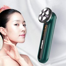 Kiboer 피부 마사지기 음파 진동 led광파 영양 도입 EMS미전류 RF 리프팅 2색, 초록색
