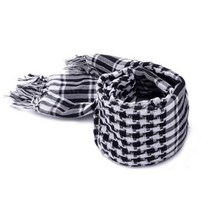 아라파트 아랍 스카프 숄 Keffiyeh Kafiya Lightweight Military Shemagh 팔레스타인