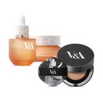 V&A 쿠션+앰플+크림 SET, 쿠션 00 포슬린+앰플+크림 세트