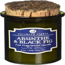 Olive Northern Lights Candles Absinthe Black Fig Fragranced Candle 5 oz Olive, 1
