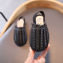 어린이2022 패션 등나무 짠 플랫 캐주얼 홈샌들 53