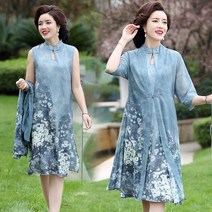 중년여성의류 여름 50대 60대 루즈핏 빅사이즈 원피스 엄마옷 미시스타일 마담브랜드의류