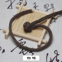 단추 부자재 팬 버클 한 단어 린넨 코튼 린넨 cheongsam 버클 여성 수제 중국 스타일 당나라 남자 단추, 커피_7.5cm