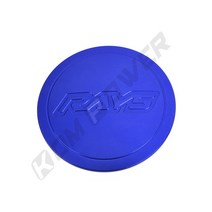 휠캡 4피스 자동차 레이싱 3D VOLK RAYS 로고 휠 센터 캡 60MM 합금 커버 허브 캡 CE28 TE37 RE30 ZE40, 04 파란