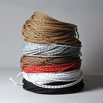 꽈배기 전선 컬러 전기줄, 네이비 1M