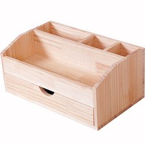 해마루 다용도 원목 1단 화장품 정리함, 우드, 1개