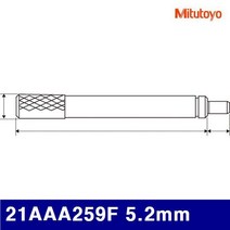 미쓰토요 4025654 다이얼인디케이터용 포인트-연장로드 21AAA259F 5.2mm 50mm (1EA)