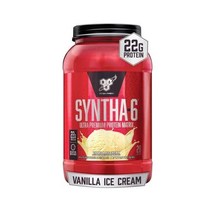단백질 프로틴 BSN SYNTHA-6 Whey Protein Powder Vanilla Powder with Micellar Casein Milk Isolate Ice Crea, Vanilla Ice Cream, 28 Servings (Pack of 1)