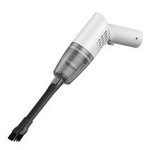 저렴한청소기 홈쇼핑 흡입력좋은 무선청소기 가성비 자취방 가벼운 Usb 차량용 가정용 핸디형 차량 대형 흡입력 소형 충전 초저소음 고출력 파워풀 뷰티 재봉차 양용 차량용 미니 창, tvc05 화이트 + 무선충전 + 5300pa 대