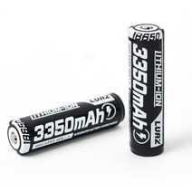 고방전 18650 3350mA 리튬이온 배터리 충전용 건전지 충전지, 1, 1개