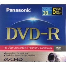 공씨디 공cd 공DVD 8Cm 미니 DVD-R 디스크 1.4GB 30 분 캠코더 비디오 녹화 Panasonic 5 팩, 한개옵션0