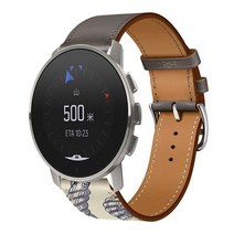 순토 다이빙컴퓨터시계 suunto 9 피크 시계 스트랩용 22mm 가죽 스트랩 밴드 교체 팔찌 팔찌 벨트 클래식 시계 밴드 액세서리, 순토 9 피크용
