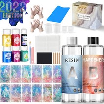 초보자를 위한 CDRIVAL 수지 키트 타로 카드 수지 몰드 실리콘 16온스 에폭시 수지 공급품 포함 모든 도, 단일옵션