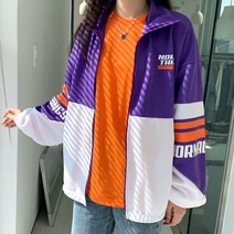 티데일리 남녀공용 노멀띵스 오버핏 빅사이즈 집업 트레이닝 긴팔 바람막이
