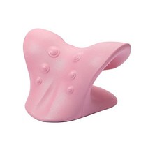 목에좋은경추베개 코골이방지베개 목마사지 베개 어깨 경부 척추 지압 견인 장치 통증 완화용 바디, 03 Pink