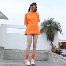 컬러 루즈핏 반티 단체/팀 복