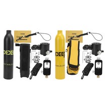 스쿠버 산소통 0.5L 다이빙 산소 탱크 스쿠버 폐 알루미늄 합금 미니 스노클링 장비, 01 YELLOW