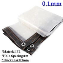 접이식어닝 전동어닝 테라스 어닝 스카이어닝 투명 야외 방수포 방수 정원 식물 커버 전망대 퍼걸라 캐노피 개, 0.1mm+4x8m