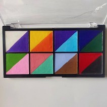 특수분장 재료 분장사 흉터 메이크업 개인 상표 페이스 바디 페인팅 키트 워터 활성화 아이 라이너 팔레트 핑투라 마킬라제 핀투라 스페셜 키즈, [02] Matte