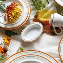 시라쿠스 메이플 빈티지 타원소스볼 10cm 7color 미니볼 피클접시 도자기그릇 홈카페, 코지블루