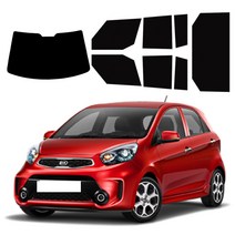 레드스타 모닝 썬팅지 전면 열성형 앞유리 나노 열차단 썬팅필름, 올뉴모닝/더뉴모닝(11년~16년), 열성형 블랙 30