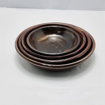 옹기 뚜껑찬기 모음 찬기 앞접시 반찬 접시 공기 면기 대접 식기 장보고주방, 4호-1p