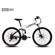 풀샥 자전거 MTB 하드테일 26인치 24단 바퀴두꺼운 팻바이크 광폭 다운힐 카본, 24단 화이트, 24인치